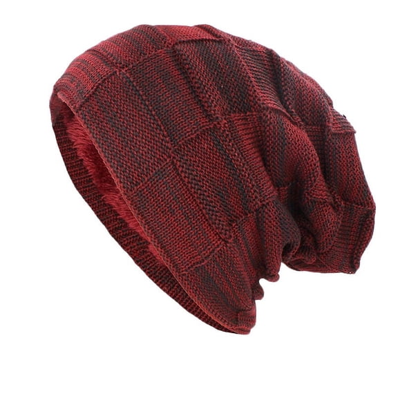 Oplxuo Unisex Knitted Beanie Hat with Fleece Lined Winter Soft Warm Cuffed Skull Beanies Cap for Women Men