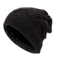 thumbnail image 1 of Oplxuo Unisex Winter Knitted Beanie Hats, Soft Warm Fleece Sherpa Lined Cuffed Skull Beanies Cap for Women Men, 1 of 1