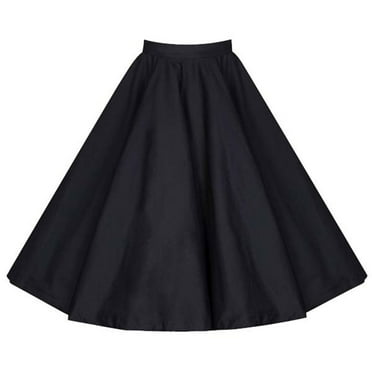 Oplxuo Versatile Flare Skirt for Women Basic Stretchy Casual A-Line High Waisted Mini Skater Skirt