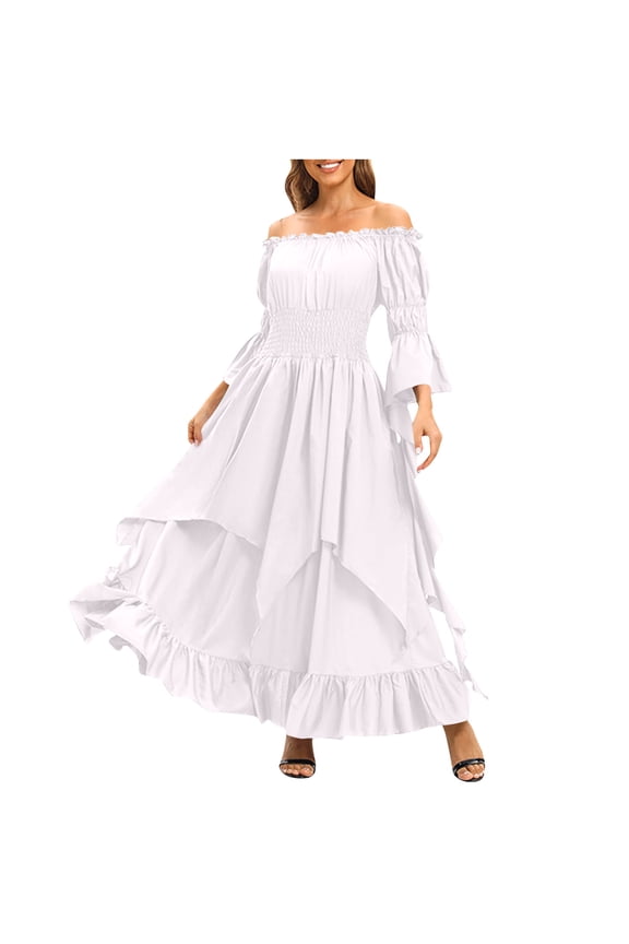 Victorian Dress Renaissance Costume Women Gothic Witch Dress Medieval Wedding Dress