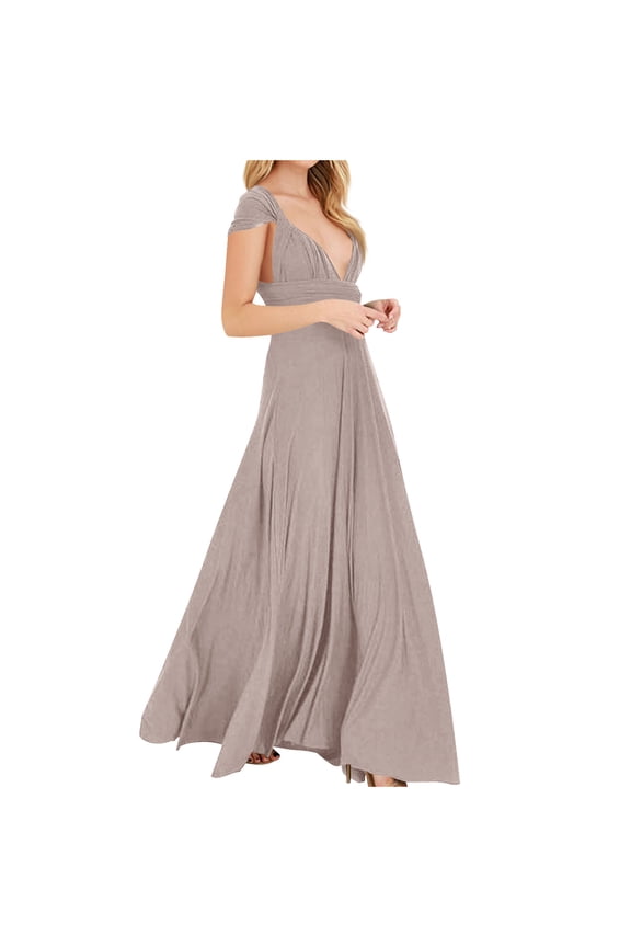 Wedding Guest Dresses for Women 2025 V Neck Formal Dresses for Women Sleeveless Evening