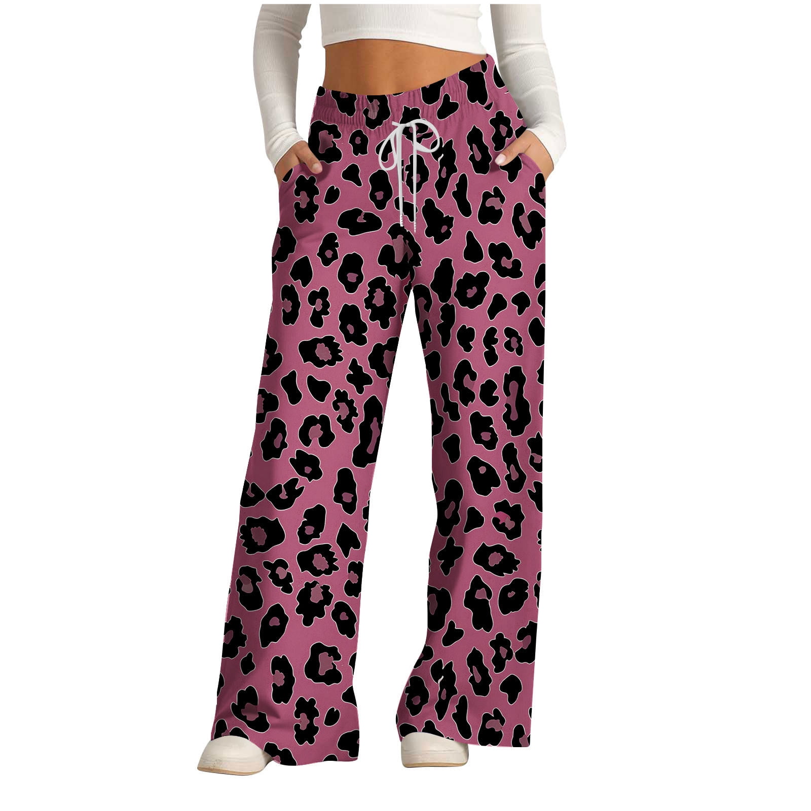Cheetah print sweatpants best sale