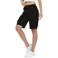 thumbnail image 1 of Oplxuo Women's Cargo Shorts with 6 Pockets Lightweight Quick Dry Travel Hiking Casual Summer Bermuda Shorts, 1 of 7