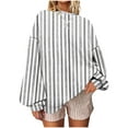 thumbnail image 1 of Oplxuo Women's Floral Print Sweatshirt Long Sleeve Pullover Crewneck Casual Fall Winter Tops Soft Loose Fit Shirts, 1 of 4