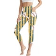 thumbnail image 1 of Oplxuo Women's High Waisted Yoga Capris with Pockets, Tummy Control Non See Through Workout Athletic Running Capri Leggings, 1 of 7