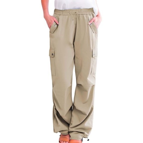Oplxuo Women's Hiking Pants Lightweight Quick Dry Cargo Pants Petite/Regular/Tall Casual Work Travel Safari Clothes