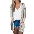 thumbnail image 1 of Oplxuo Women's Lightweight Cardigan Sweaters Open Front Long Sleeve Casual Loose Thin Cardigans with Pockets 2025, 1 of 4