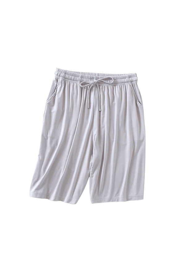 Women's Ultra-Soft Modal Sleep Shorts, Plus Size Comfy Elastic Waist Summer Lounge Bermuda Shorts with Pockets