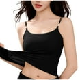 thumbnail image 1 of Oplxuo Womens Adjustable Camisole Sleeveless Square Neck Spaghetti Strap Tank Tops Basic Shirt, 1 of 2