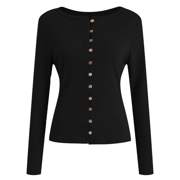 Oplxuo Womens Fall Cardigan Sweaters Lightweight Long Sleeve Button up Ribbed Knit Tops Winter Fashion Clothes