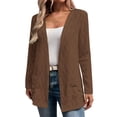 thumbnail image 1 of Oplxuo Womens Lightweight Cardigan Long Sleeve Open Front Casual Sweater Cardigans with Pockets, 1 of 6