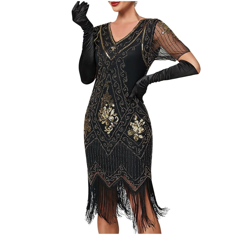 black formal dress with feathers All The Drama I Need Black Feather Shift Dress, Small - The Mint Julep Boutique main image 0
