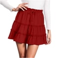 thumbnail image 1 of Oplxuo Womens Summer Flowy Mini Skorts Skirts High Waist Ruffle Tiered Casual Cute Boho Beach Short Skirts, 1 of 5