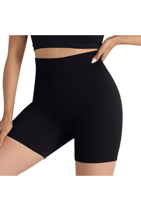Womens Yoga Shorts Tummy Control High Waist Comfy Workout Outfits Loose Stretch Breathable Summer Exercise Clothes