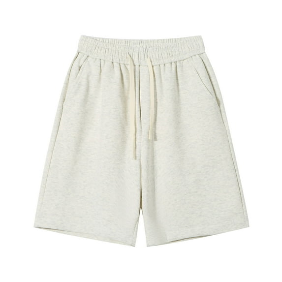 Oplxuo Workout Lounge Shorts for Men Big and Tall, Drawstring , Casual Elastic Waist Loose Athletic Gym Summer Shorts