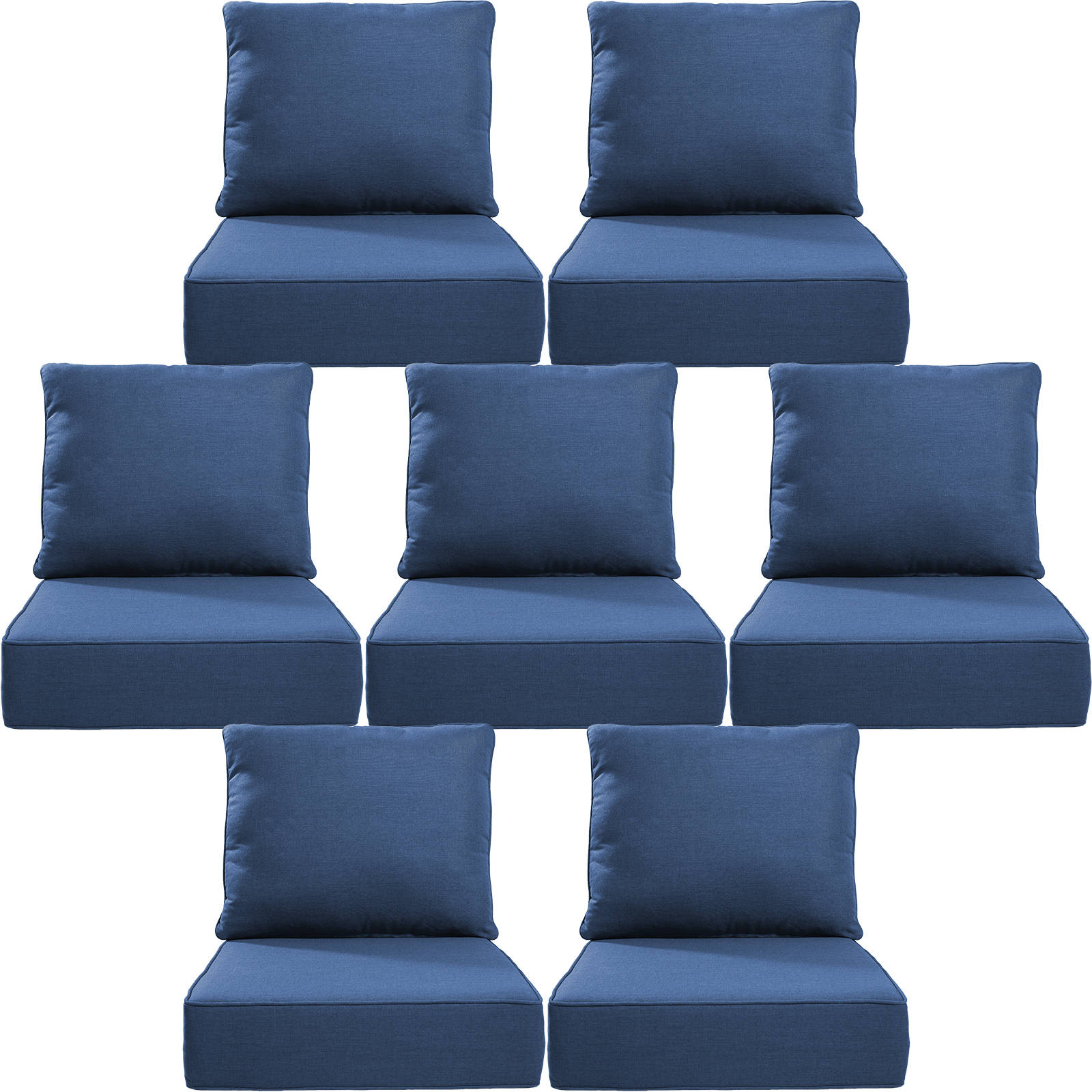 Opohoro Outdoor Deep Seat Cushion Set 24 X22 X6 Water Resistant UV Resistant Comfortable Furniture Cushions For Patio Chair Sofa Loveseat: A Practical Buying Guide