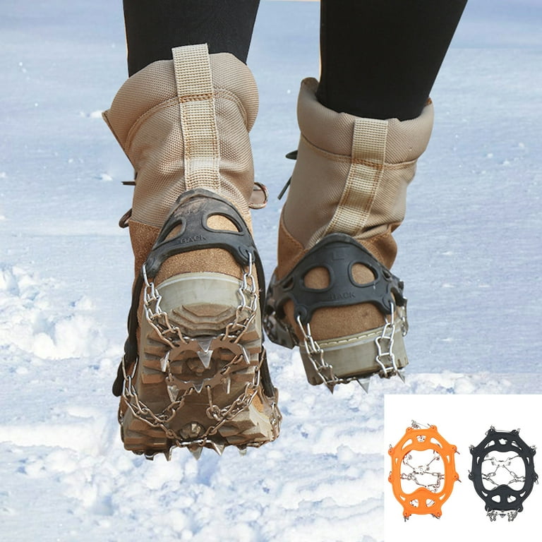 Opolski Pair Anti Slip 19 Spike Ice Cleat Crampon Shoe Covers