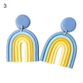 thumbnail image 1 of Opolski 1 Pair Drop Earrings Geometric U Shape Colorful Polymer Clay All Match Bohemian Stud Earrings for Dating, 1 of 8