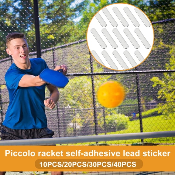 Opolski 1 Set Pickleball Lead Tapes Highly Adhesive Reusable Simple Installation Pickleball Paddle Weighted Lead Tapes Accessories 20PCS