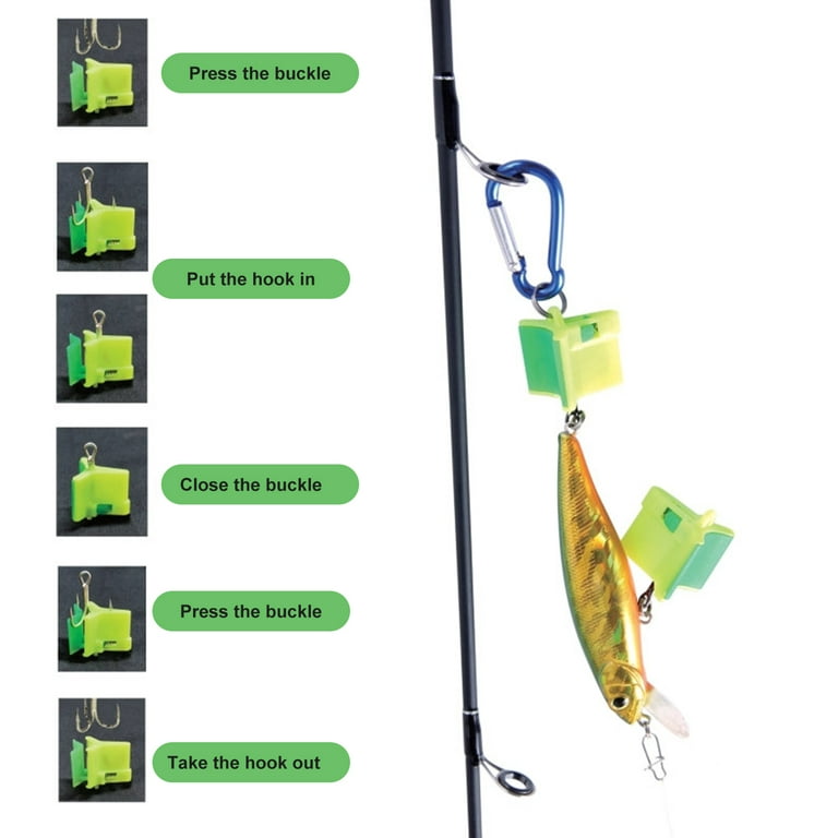 Opolski 10/30Pcs Treble Hook Caps Snap Design Anti-Prick Plastic Cover Lure  Bait Hook Scratch-Prevention Fishing Hooks Protector Fishing Accessories
