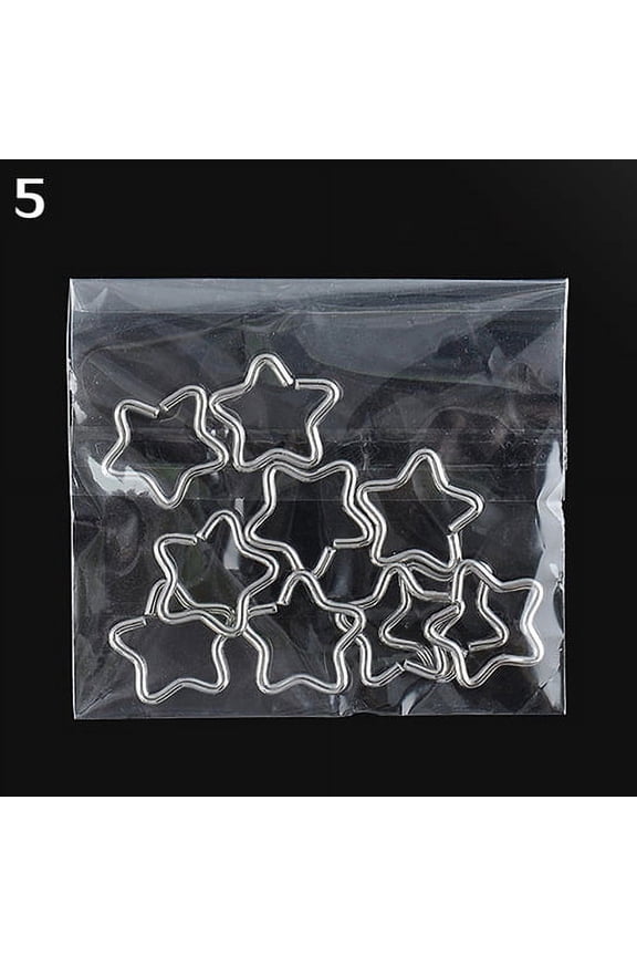 10Pcs Women Stainless Steel Heart Star Helix Cartilage Studs Piercing Earrings