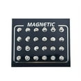 thumbnail image 1 of Opolski 12Pairs/Set Unisex Rhinestone Inlaid Magnetic Stud Earrings Non Piercing Jewelry, 1 of 7
