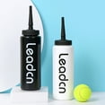 thumbnail image 1 of Opolski 1L Sports Water Bottle with Long Straw Letters Design Large Capacity Leak-proof Baseball Hockey Gym Squeeze Water Bottle Black, 1 of 8