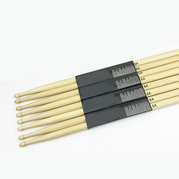 Opolski 1Pair Lightweight 5A 7A Maple Wood Drumsticks Drum Sticks Music Accessory Part Wood