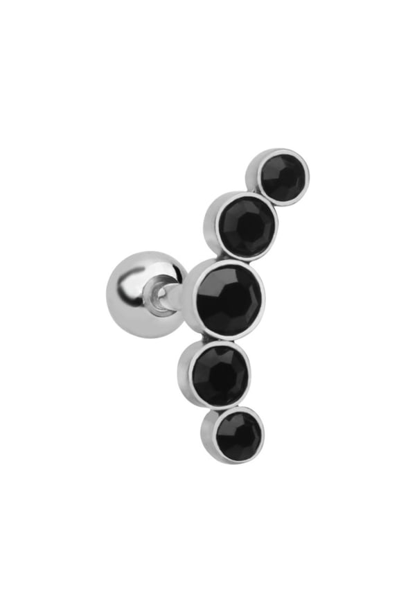 1Pc Women Rhinestone Cartilage Helix Tragus Ear Stud Earring Piercing Jewelry