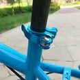 thumbnail image 1 of Opolski 28.6/31.8/34.9mm Bicycle Quick Release Seatpost Seat Tube Clamp Cycling Tool Silver, 1 of 8