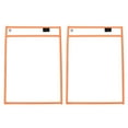thumbnail image 1 of Opolski 2Pcs Erasable Hanging PVC File Bags Transparent Document Storage Pouch Pockets, 1 of 8