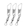 thumbnail image 1 of Opolski 30Pcs High Strength Fishing Barrel Swivel with Safety Snap Connector Tackle Kit, 1 of 6