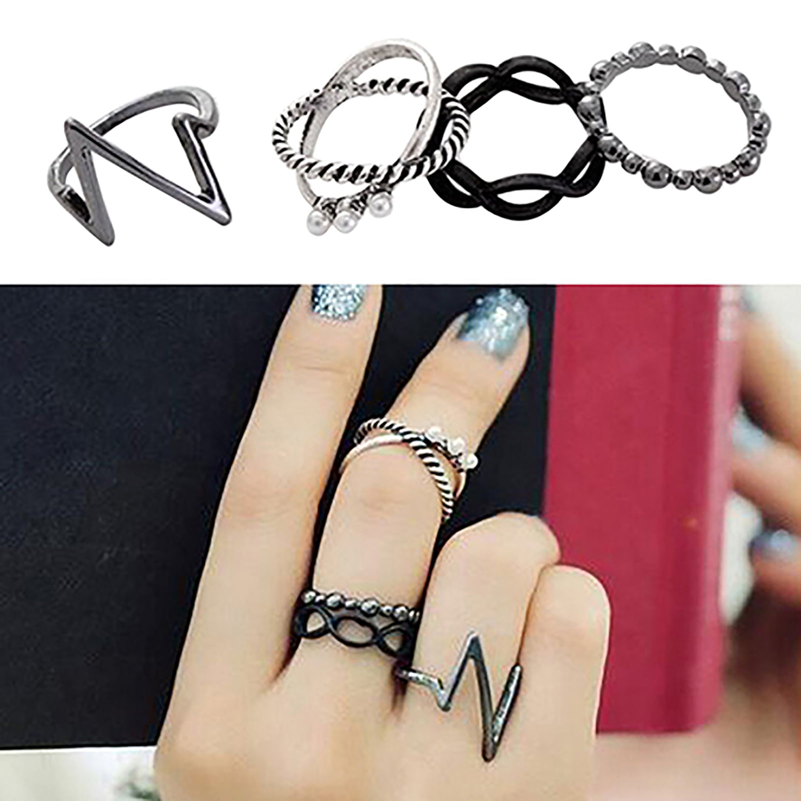 Fashion Jewelry Rings Set Hot Selling Metal Alloy Hollow Round Opening  Women Finger Ring For Girl Lady Party Wedding Gifts | Rings jewelry  fashion, Rings for girls, Round rings