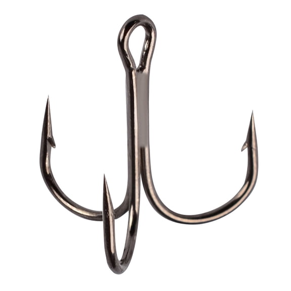 Opolski 50Pcs High-carbon Steel Crank Outdoor Fishing Lure Bait Triple Hooks Tackle Tool