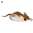 thumbnail image 1 of Opolski 5cm 9g Silicone Rat Bait Flexible Sharp Hook Rat Lure With Double Hook Fishing Accessory, 1 of 8