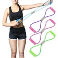 thumbnail image 1 of Opolski 8-Shape Gym Workout Yoga Exercise Resistance Rope Loop Bands Train Fitness Tool, 1 of 8