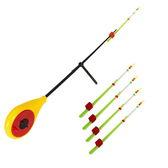 Opolski ABS Ice Fishing Rod Set Flexible Ultra-light High-strength Ice Fishing Pole Set Fishing Accessory