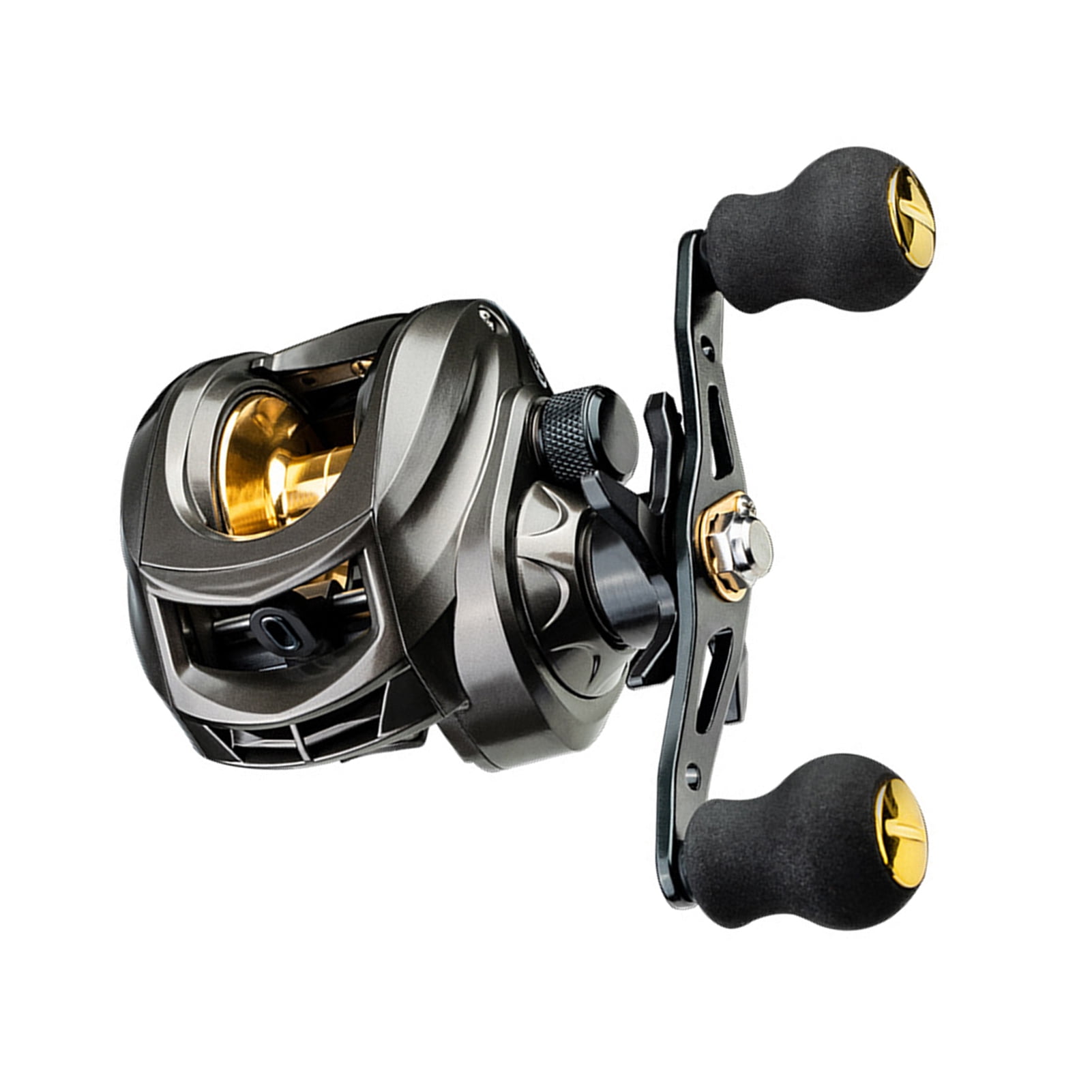 Opolski AK2000 Magnetic Brake Fishing Reel Rotating Button 12 Gears  Baitcasting Explosion-Proof Line Water Drop Wheel for Outdoors 