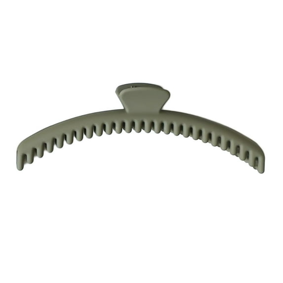 Opolski Arcs Shape Hair Claw Non-slip Crossing Teeth Solid Color Decorative Tight Frosted Large Hair Clamp