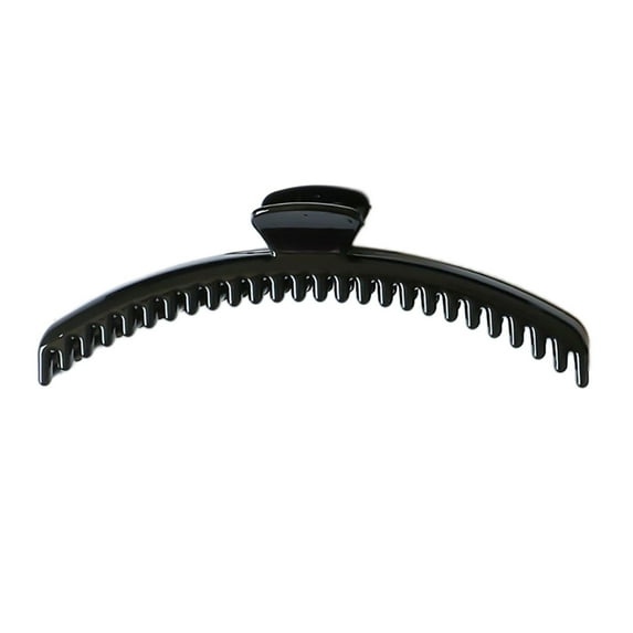 Opolski Arcs Shape Hair Claw Non-slip Crossing Teeth Solid Color Decorative Tight Frosted Large Hair Clamp