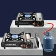 thumbnail image 1 of Opolski Camping Stove Automatic Ignition Large Firepower Windproof Energy Saving Alloy Dual-use Portable Gas Stove Camping Supply B, 1 of 8