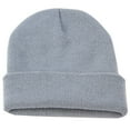 thumbnail image 1 of Opolski Chic Girl Winter Fall Solid Color Cuffed Woolen Yarn Knitted Warm Hat Cap Beanie, 1 of 7
