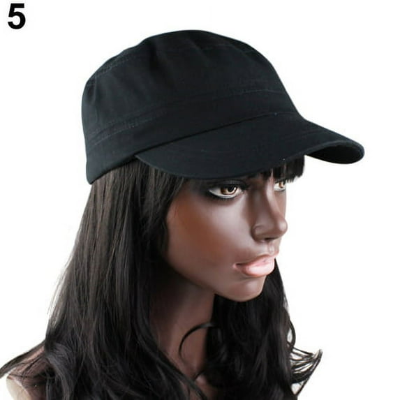 Opolski Classic Women Men Adjustable Plain Vintage Army Military Cadet Style Cap Hat