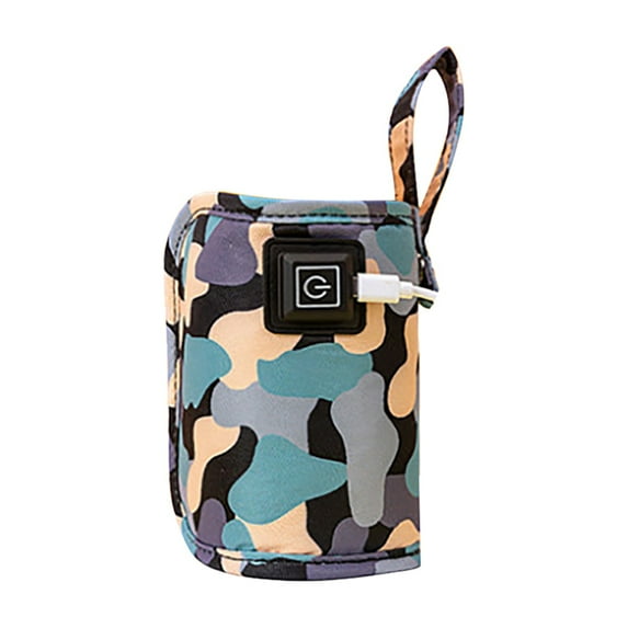 Opolski Convenient Baby Bottle Warmer Wear Resistant Portable USB Plug Baby Bottle Warmer Insulation Bag for Travel