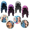 thumbnail image 1 of Opolski Cooling Hoodie Towel Sweat Absorption Extra Soft Sun Quick Drying Sweat Towel Neck Wrap Sports Supplies Dark Purple, 1 of 7