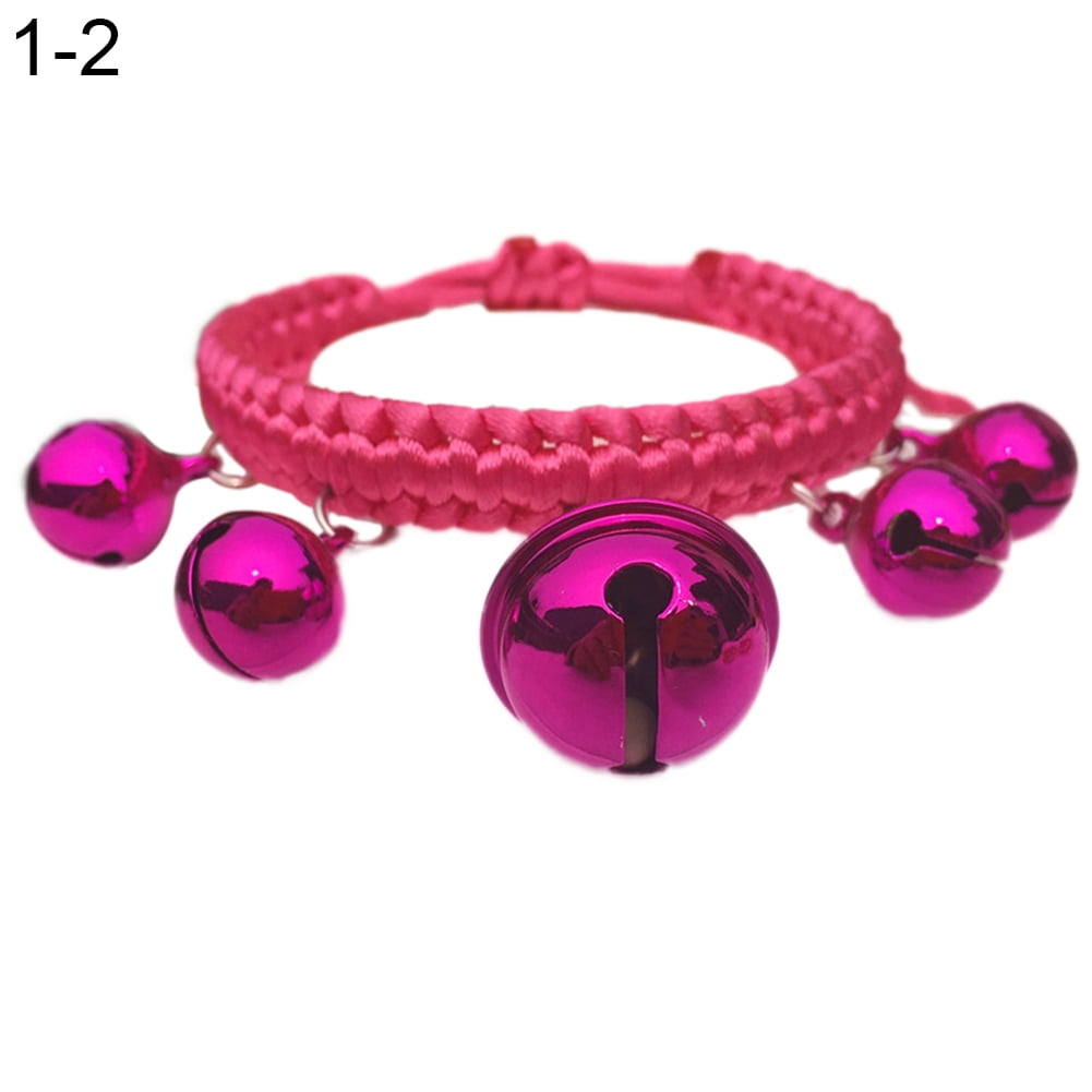 Opolski Cute Fashion Adjustable Nylon Dog Puppy Big Bells Collar ...