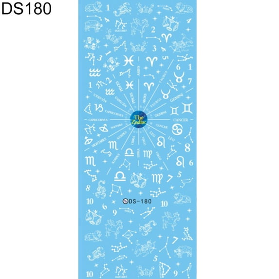 Opolski DIY Design Water Transfer Nail Art Wrap Sticker Watermark Fingernails Decals
