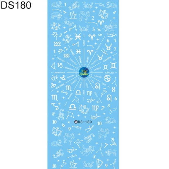 Opolski DIY Design Water Transfer Nail Art Wrap Sticker Watermark Fingernails Decals