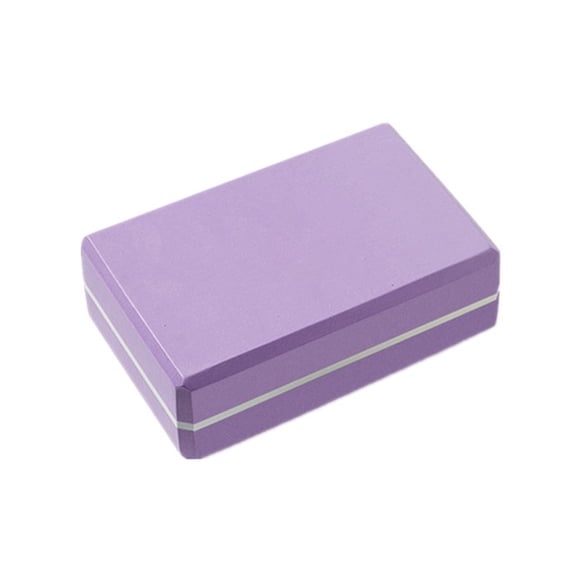 Opolski EVA Foam Yoga Block High Density Slip-Resistant Eco-friendly No Odor Pilates Exercise Yoga Brick Light Purple