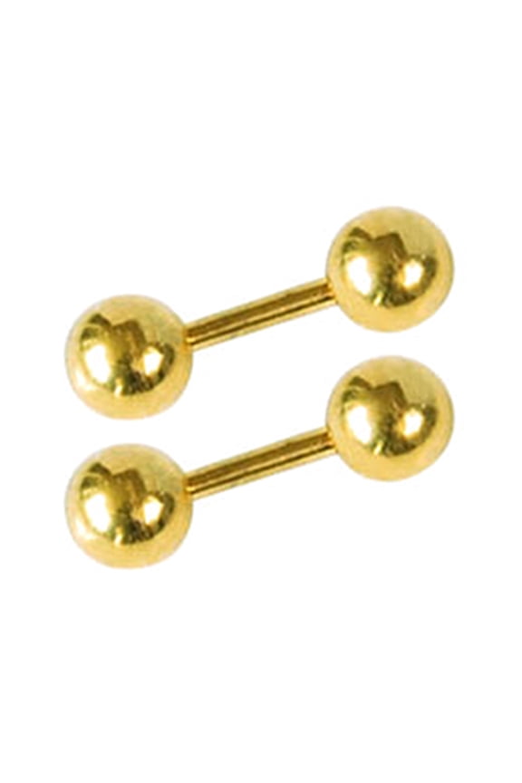Ear Studs Simple Wear-resistant Men Punk Ball Barbell Earrings for Dating